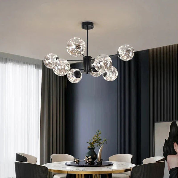 NobleLuminance - Glazen bolkroonluchter - Stralend thuis Amsterdam