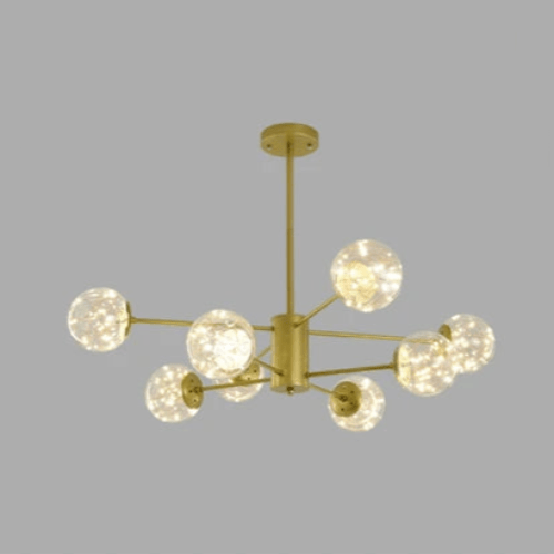 NobleLuminance - Glazen bolkroonluchter - Stralend thuis Amsterdam