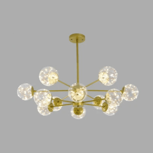 NobleLuminance - Glazen bolkroonluchter - Stralend thuis Amsterdam