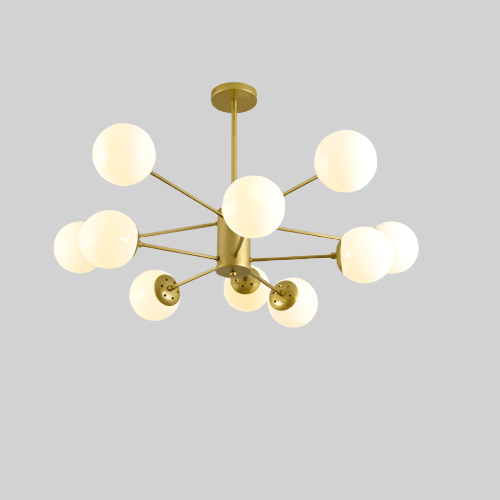 NobleLuminance - Glazen bolkroonluchter - Stralend thuis Amsterdam