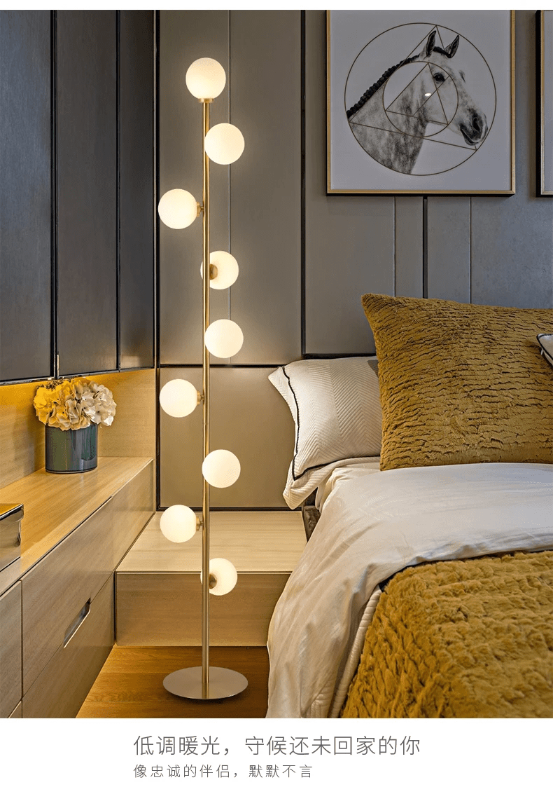 Noorse glazen vloerlamp - Stralend thuis Amsterdam