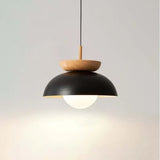 Scandinavische hanglamp van halfhout