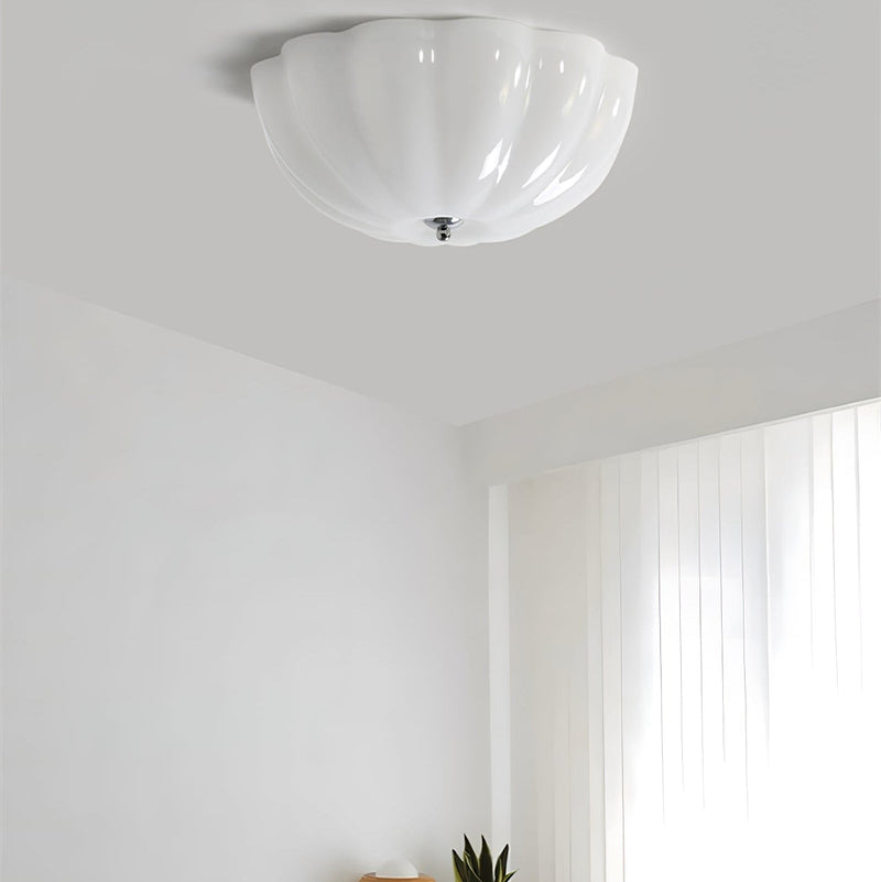 Opalen Schelp Plafondlamp - Stralend thuis Amsterdam