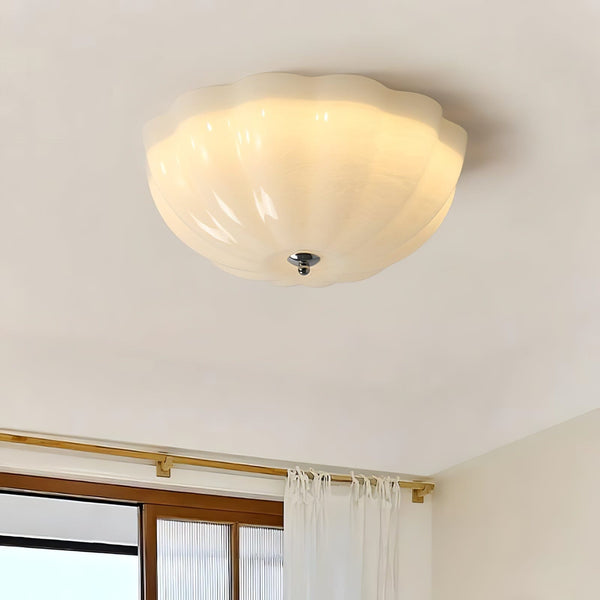 Opalen Schelp Plafondlamp - Stralend thuis Amsterdam