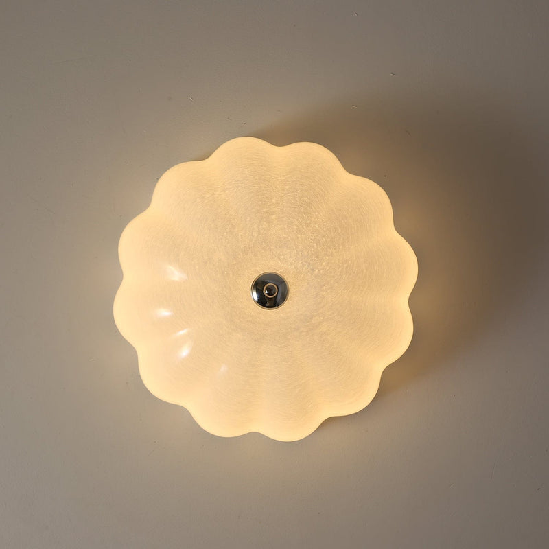 Opalen Schelp Plafondlamp - Stralend thuis Amsterdam
