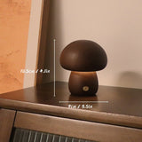 Oplaadbare Houten Paddestoelen Tafellamp - Stralend thuis Amsterdam