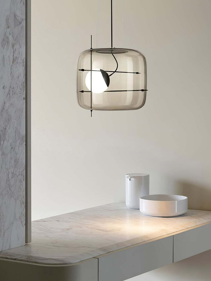 Plot glazen hanglamp - Stralend thuis Amsterdam