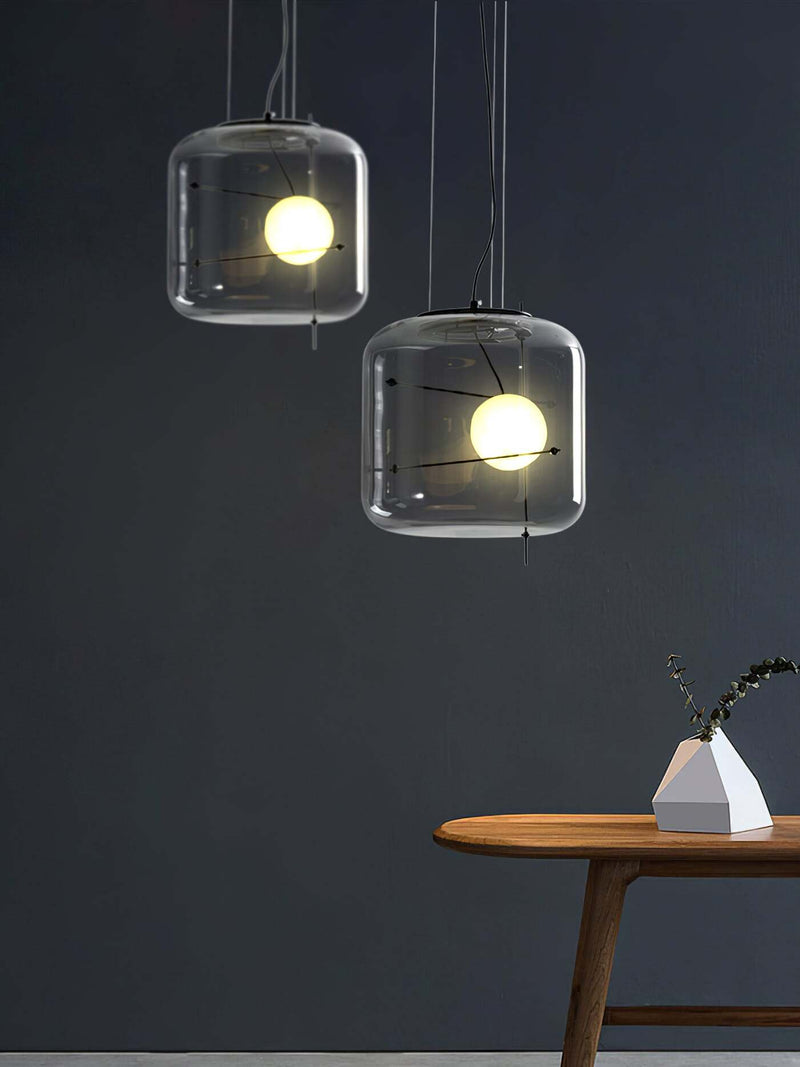 Plot glazen hanglamp - Stralend thuis Amsterdam