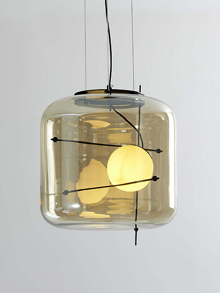 Plot glazen hanglamp - Stralend thuis Amsterdam