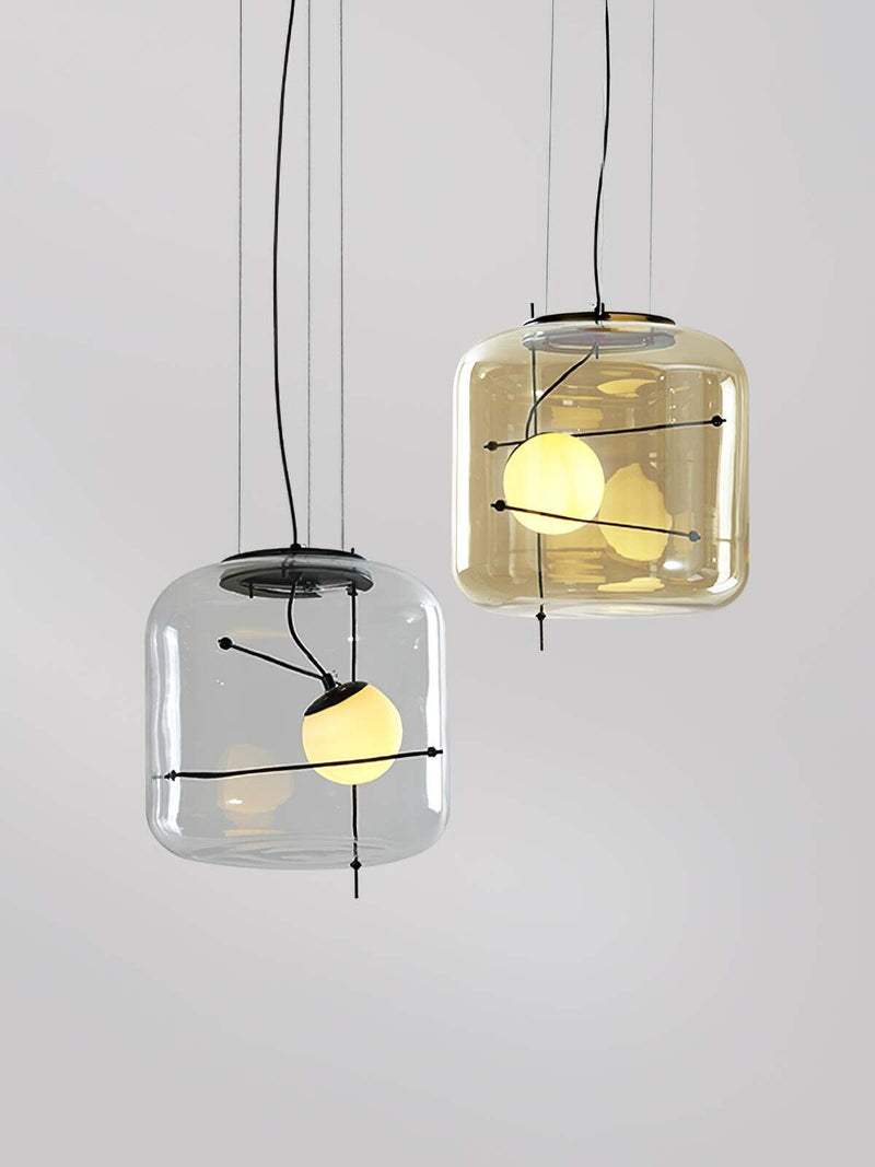 Plot glazen hanglamp - Stralend thuis Amsterdam