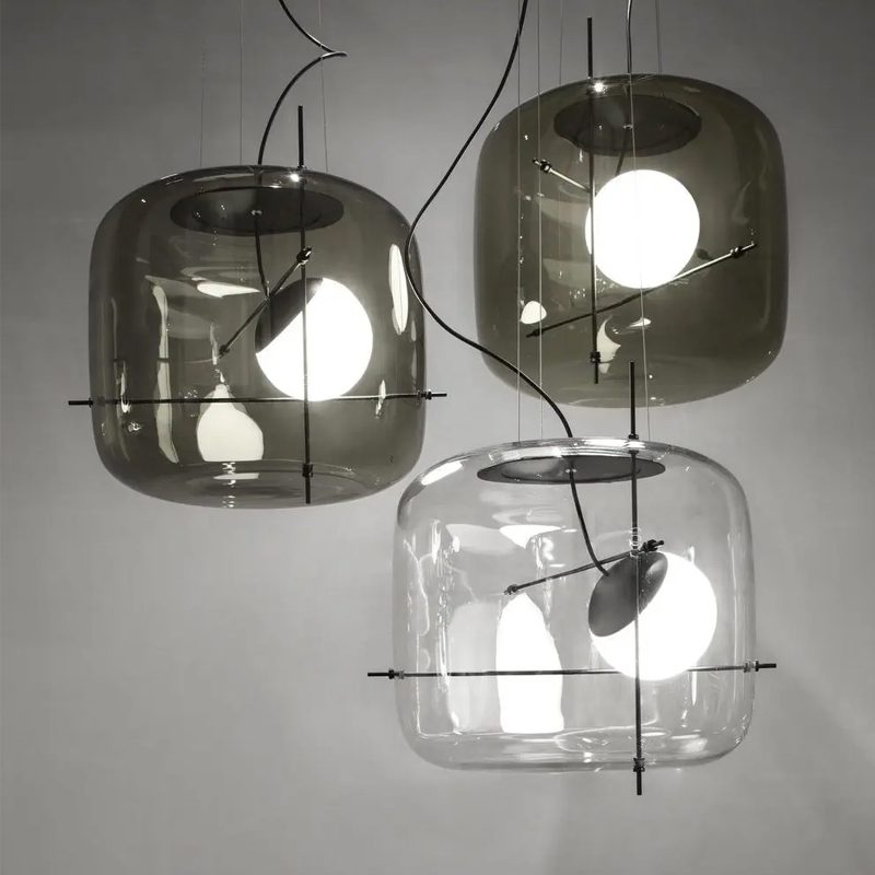 Plot glazen hanglamp - Stralend thuis Amsterdam