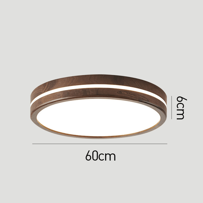 Ronde Houten Plafondlamp - Stralend thuis Amsterdam