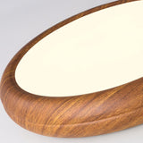 Ronde plafondlamp met houtnerf - Stralend thuis Amsterdam