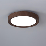 Ronde plafondlamp met houtnerf - Stralend thuis Amsterdam