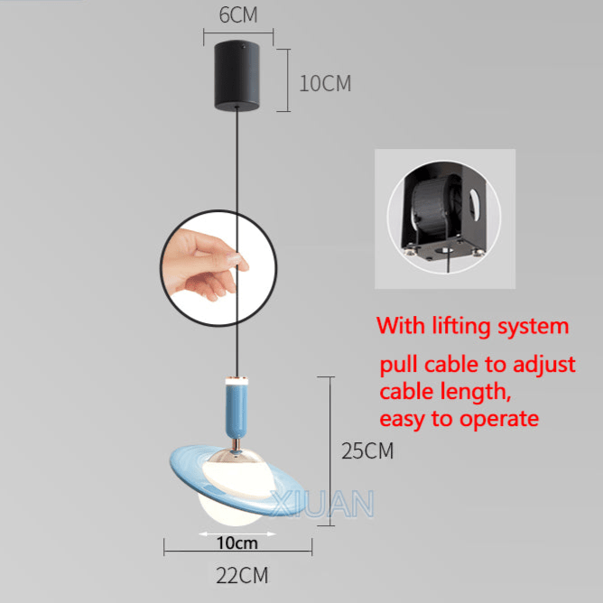 Saturnus Design Hanglamp - Stralend thuis Amsterdam