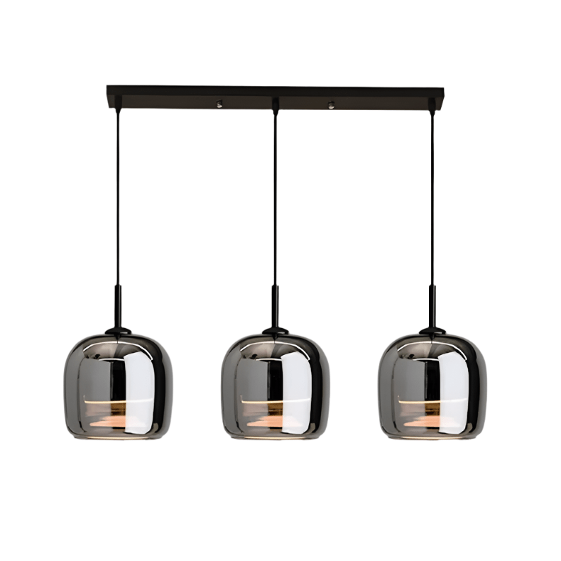 Scandinavisch zwart glazen hanglamp - Stralend thuis Amsterdam