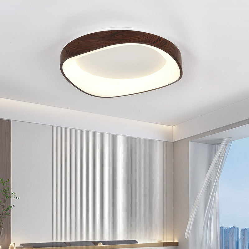 Scandinavische Artistieke Houtnerf Plafondlamp - Stralend thuis Amsterdam