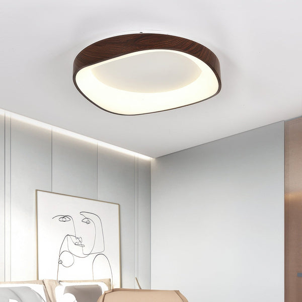 Scandinavische Artistieke Houtnerf Plafondlamp - Stralend thuis Amsterdam