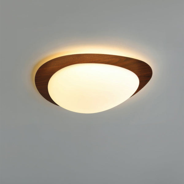 Scandinavische Kiezel Houtnerf Plafondlamp - Stralend thuis Amsterdam