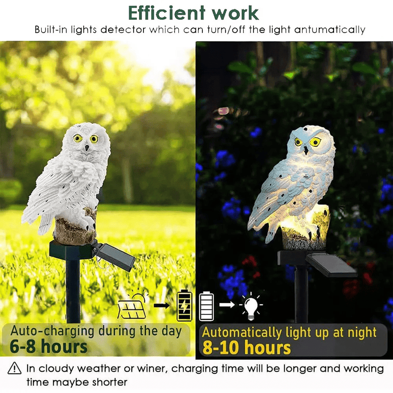 Solar - Uilen lamp (2 - Pack) - Stralend thuis Amsterdam