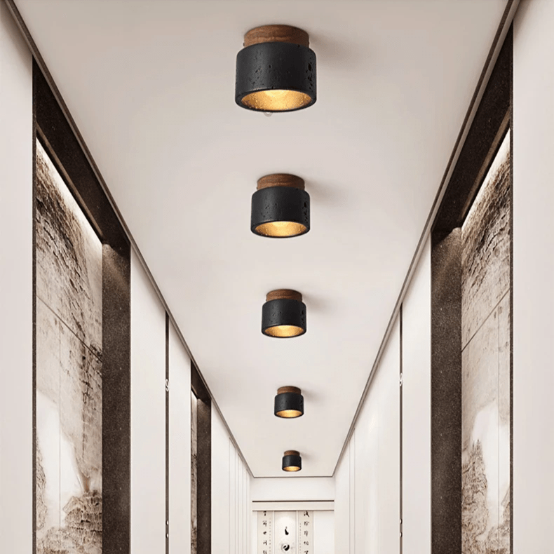 Stenen plafondlamp Ascend - Stralend thuis Amsterdam