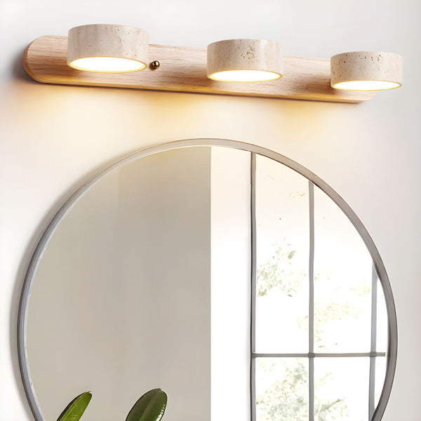 Travertin Duo Lamp Beugel Wandlamp - Stralend thuis Amsterdam