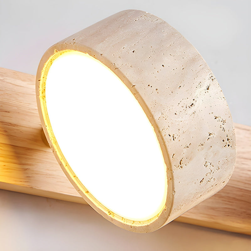 Travertin Duo Lamp Beugel Wandlamp - Stralend thuis Amsterdam