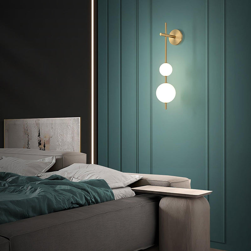 Verticale Wereldbol Wandlamp - Stralend thuis Amsterdam