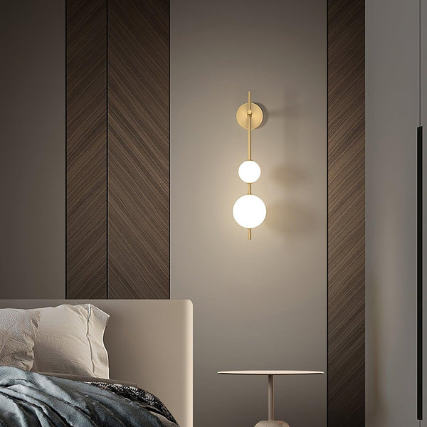 Verticale Wereldbol Wandlamp - Stralend thuis Amsterdam