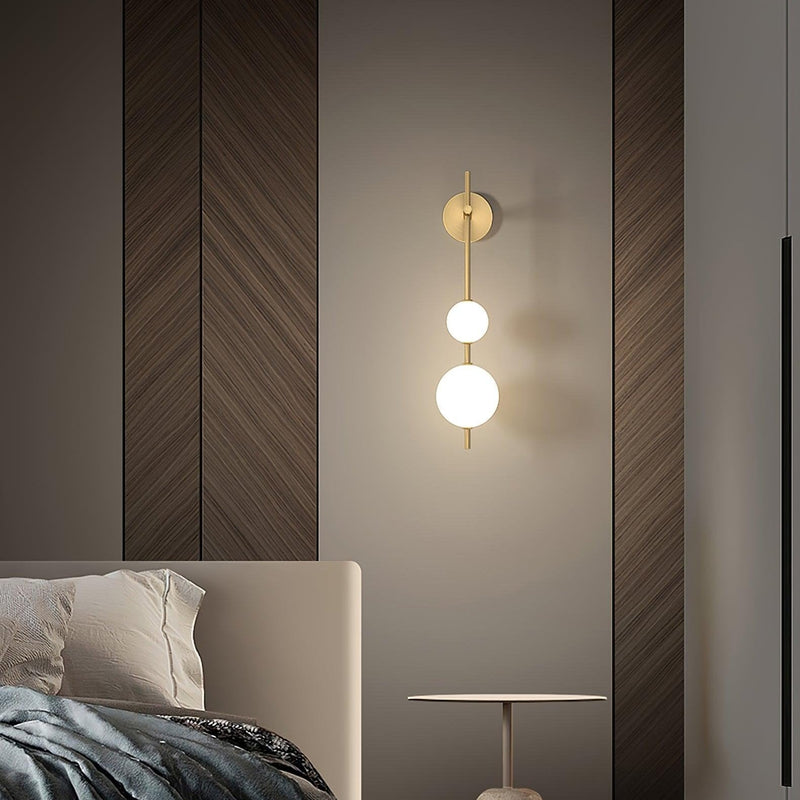 Verticale Wereldbol Wandlamp - Stralend thuis Amsterdam