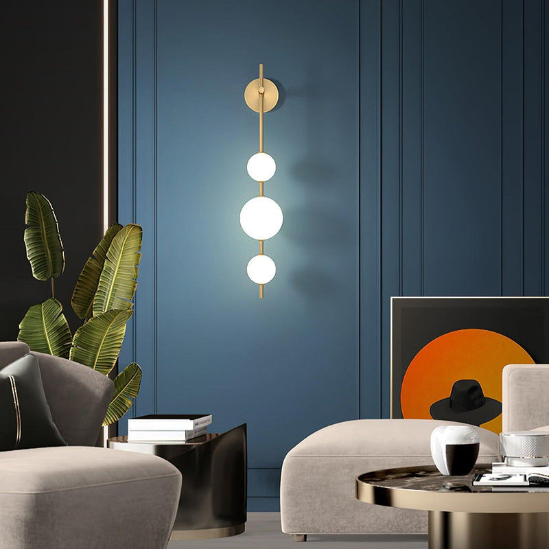 Verticale Wereldbol Wandlamp - Stralend thuis Amsterdam