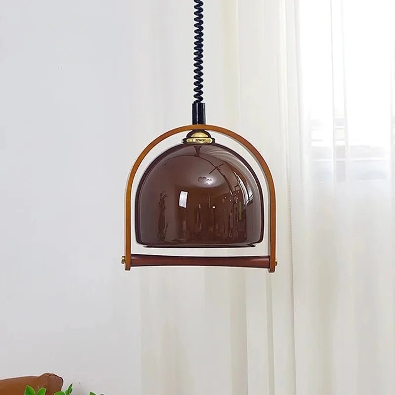 Vintage Bauhaus houten hanglampen - Stralend thuis Amsterdam