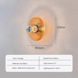 Vintage LED Glazen Wandarmatuur - Stralend thuis Amsterdam
