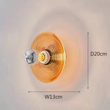 Vintage LED Glazen Wandarmatuur - Stralend thuis Amsterdam