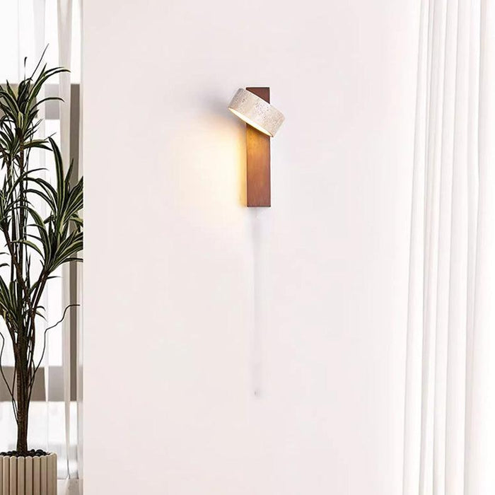 H11.8In/H15In Retro Natuurlijk Gele Travertijn Wandlamp Achterwand Wandverlichting H11.8In/H15In Retro Natuurlijk Gele Travertijn Wandlamp Achterwand Wandverlichting