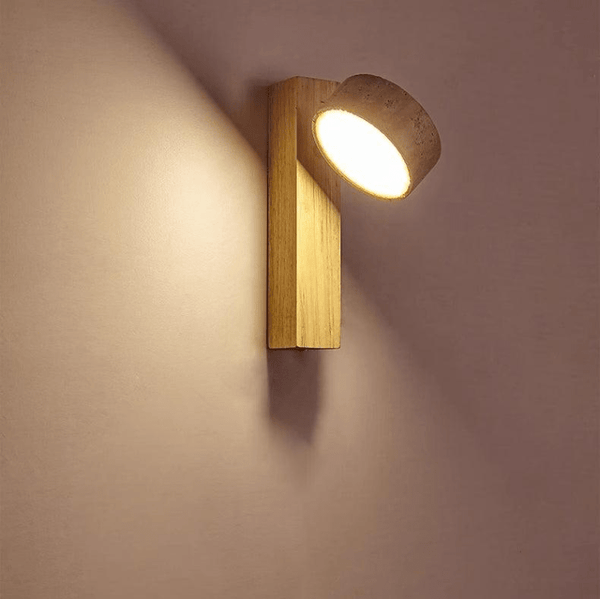 Wabi Sabi Travertijn Wandlamp Gebroken wit - Stralend thuis Amsterdam