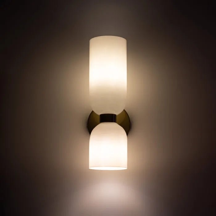 Dubbele kop glazen wandlamp LED Sconce