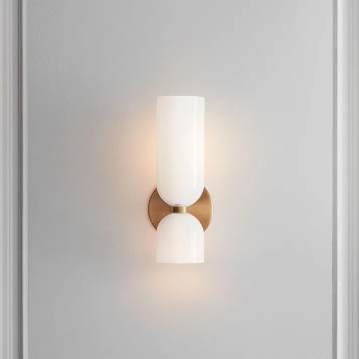 Dubbele kop glazen wandlamp LED Sconce