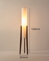 Walnoot vloerlamp Massief houten kunstlamp - Stralend thuis Amsterdam