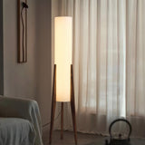 Walnoot vloerlamp Massief houten kunstlamp - Stralend thuis Amsterdam