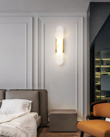 Wandlamp Melange Langwerpig Albast - Stralend thuis Amsterdam