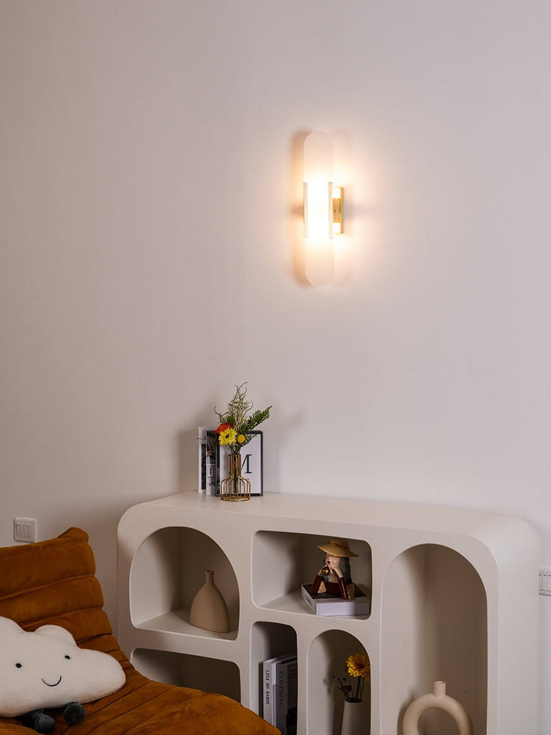 Wandlamp Melange Langwerpig Albast - Stralend thuis Amsterdam