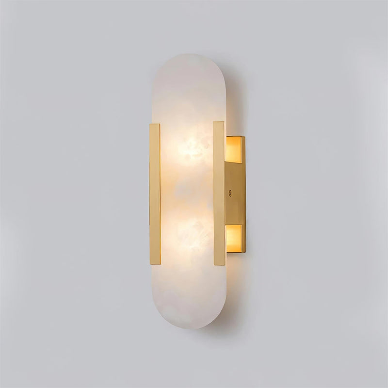 Wandlamp Melange Langwerpig Albast - Stralend thuis Amsterdam