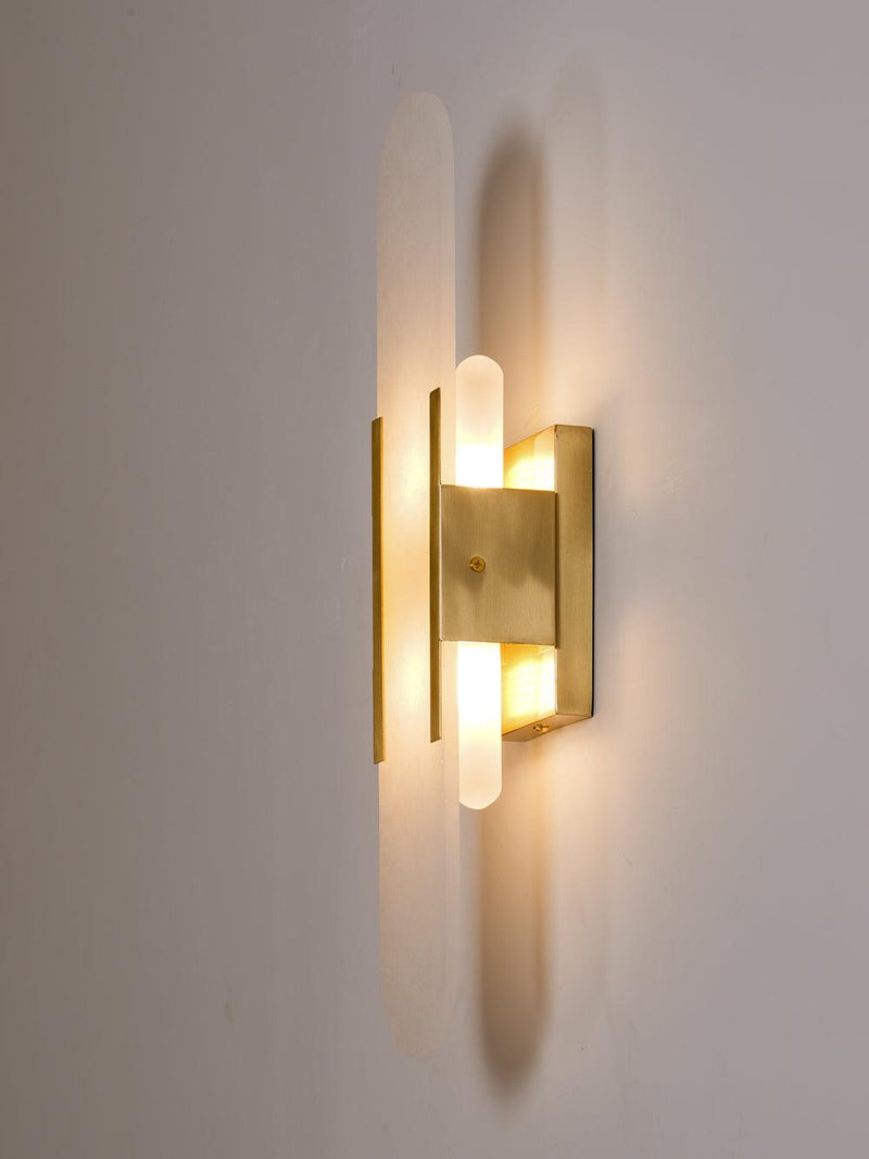 Wandlamp Melange Langwerpig Albast - Stralend thuis Amsterdam