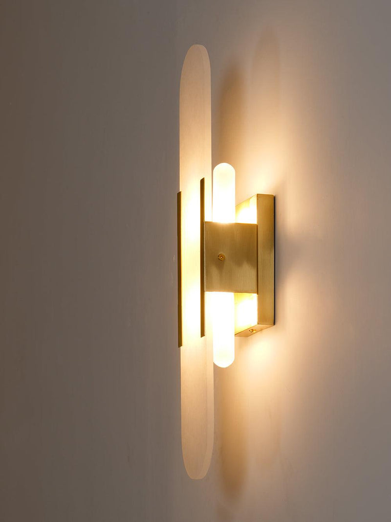Wandlamp Melange Langwerpig Albast - Stralend thuis Amsterdam