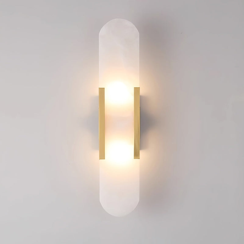 Wandlamp Melange Langwerpig Albast - Stralend thuis Amsterdam