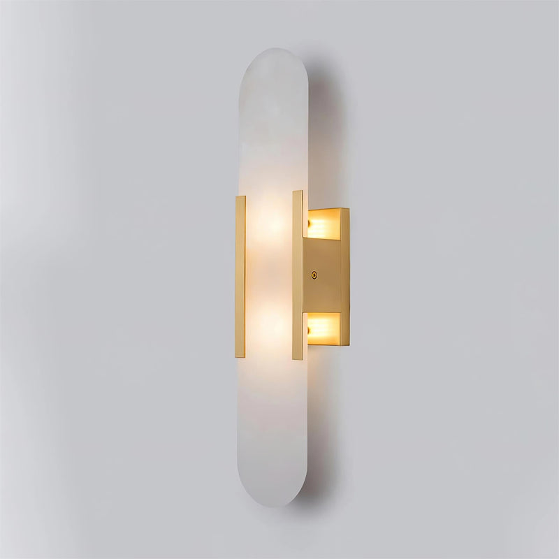 Wandlamp Melange Langwerpig Albast - Stralend thuis Amsterdam