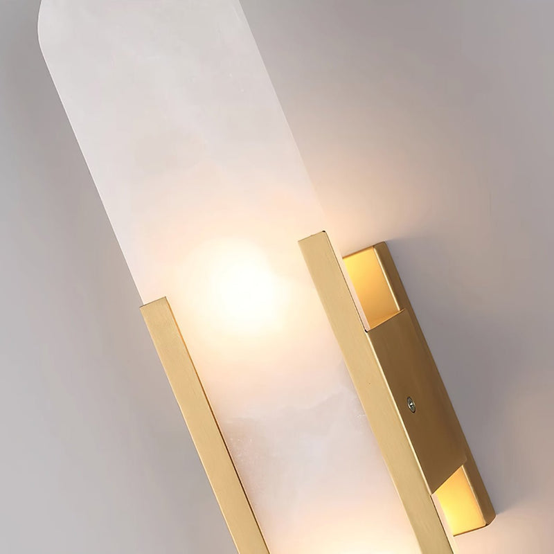 Wandlamp Melange Langwerpig Albast - Stralend thuis Amsterdam