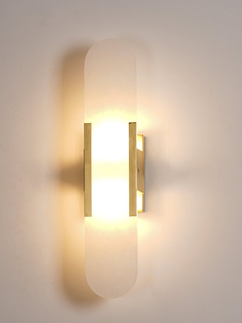 Wandlamp Melange Langwerpig Albast - Stralend thuis Amsterdam