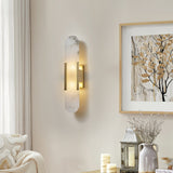 Wandlamp Melange Langwerpig Albast - Stralend thuis Amsterdam
